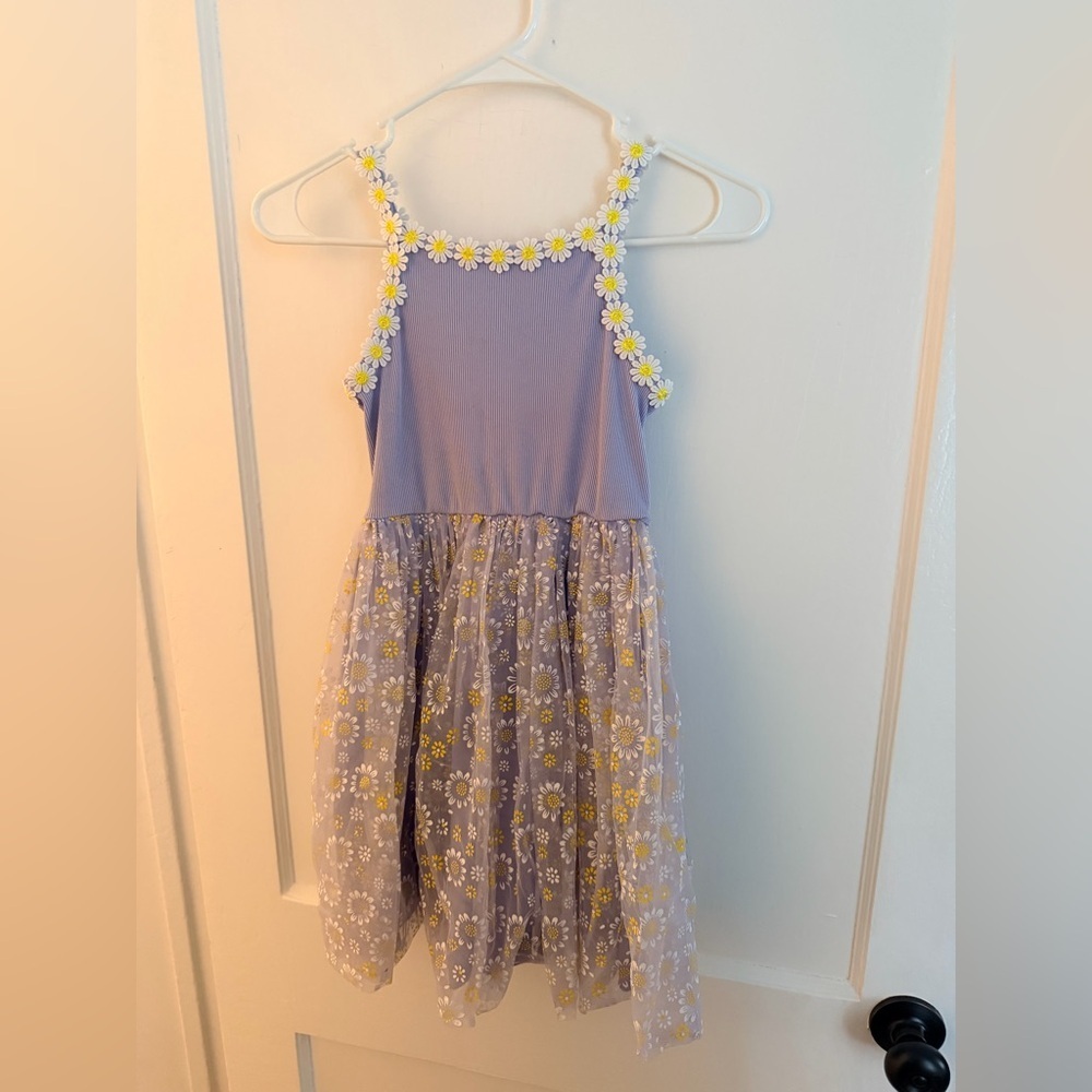 SHEIN Purple Floral Kids Dress